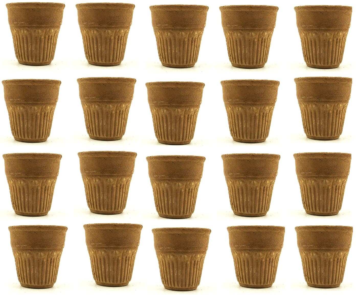 B S NATURAL Clay Kullad, Traditional Indian Desi Chai |Tea Cup/Glass|Handcrafted Brown |Kullad Tea Cups (Brown)|Tea Pack of 20