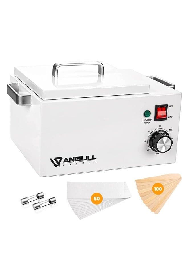 Professional 5.5lb Single Wax Warmer, Electric Lagre Wax Heater Pot for Hair Removal with 20-120℃ Temperature Control, Paraffin Hot Facial Skin SPA Equipment