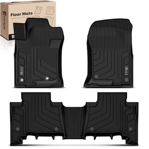 YHTAUTO Floor Mats Fit Lexus GX460 20102018 Toyota Land Cruiser Prado J150 20102020 TPE All Weather Car Mats Waterproof AntiSlip Odorless Floor Liner Front 2nd Row Liner Set of 3