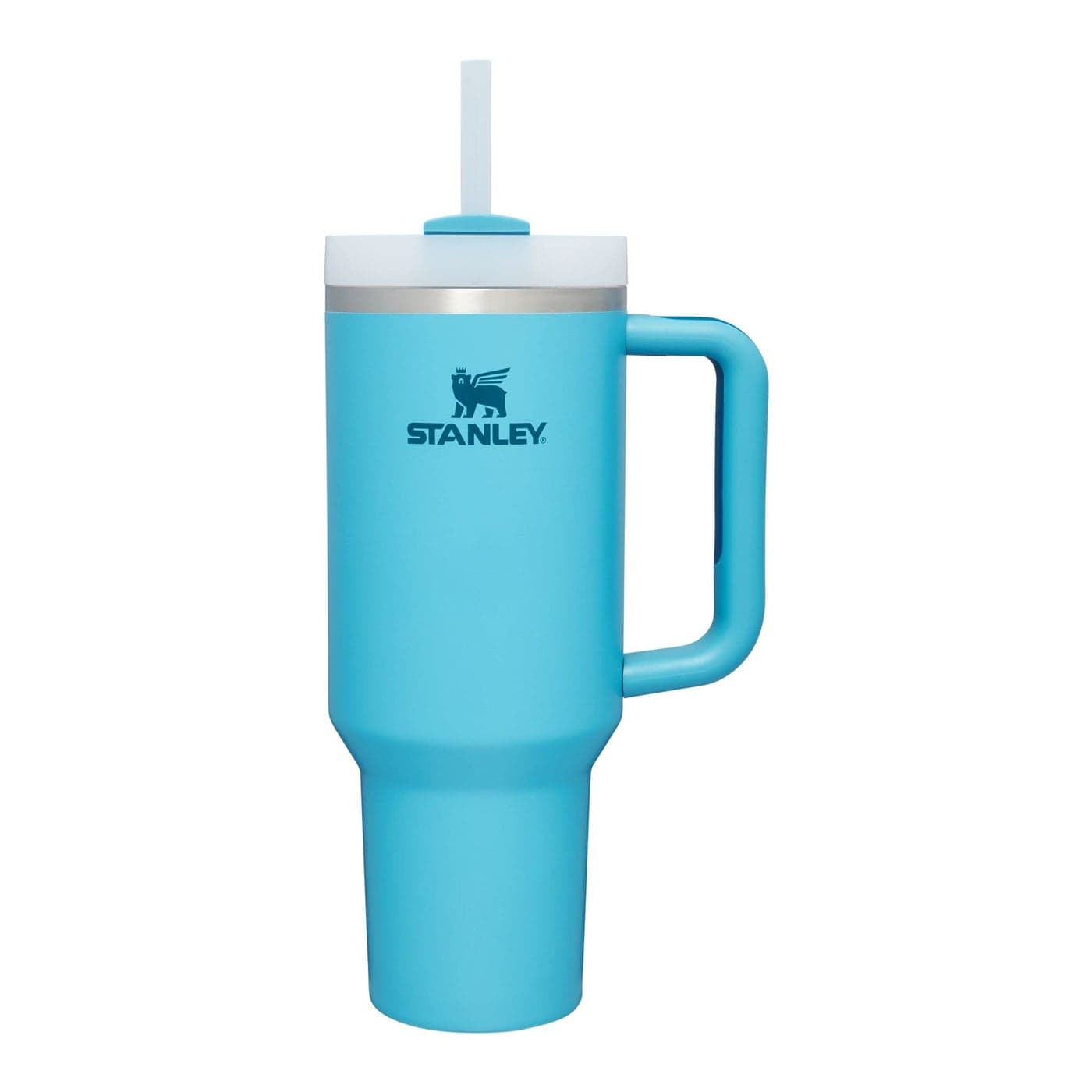 Stanley Quencher H2.0 FlowState Stainless Steel Vacuum Insulated Tumbler with Lid and Straw for Water, Iced Tea or Coffee, Smoothie and More, Pool, 40 oz