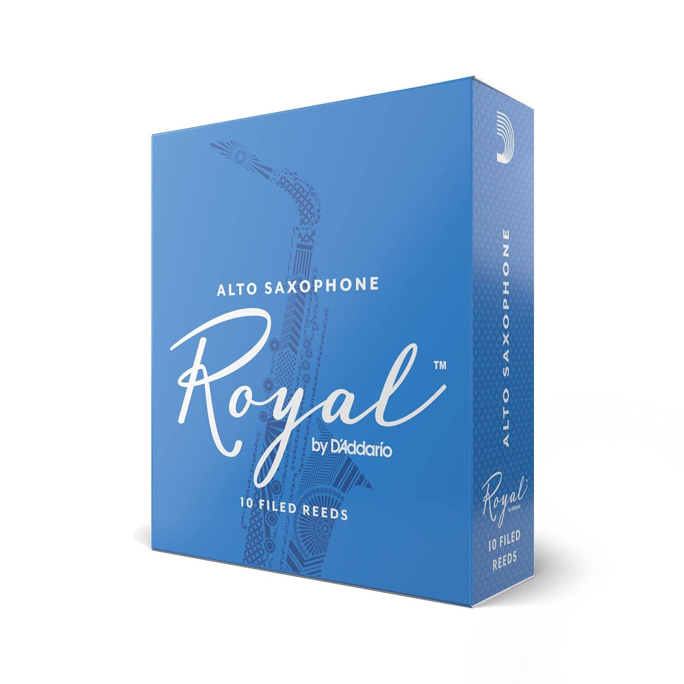 D'Addario Woodwinds - Royal Alto Saxophone Reeds - Alto Sax Reeds with Strong Spine - Alto Saxophone Reeds - Great for Classical or Jazz - Strength 2.0, 10-Pack
