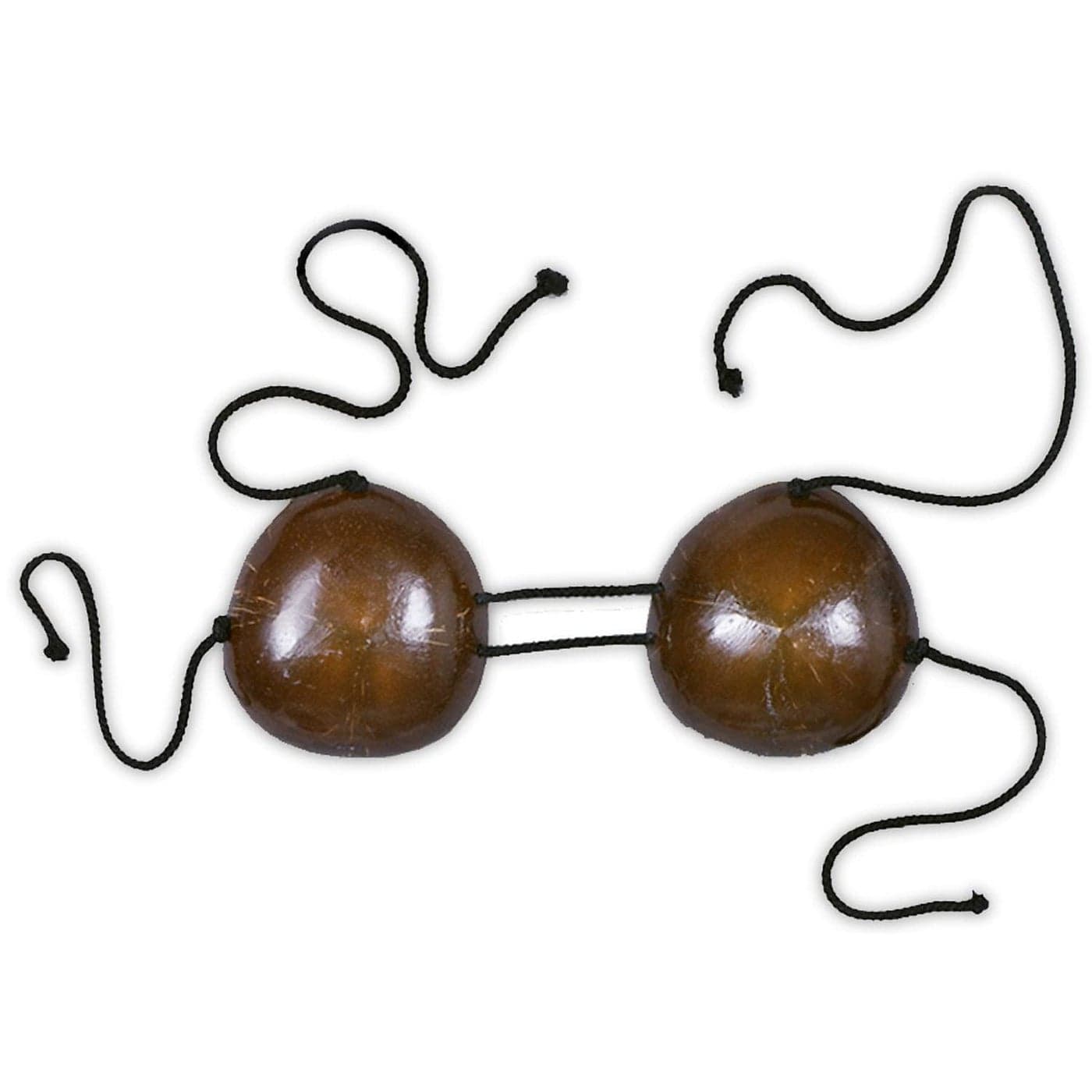 Beistle Coconut Bikini Top Adjustable Brown Costume Accessory with Tie Strings Hawaiian Party Accessories Luau Outfit for Beach Gatherings 19