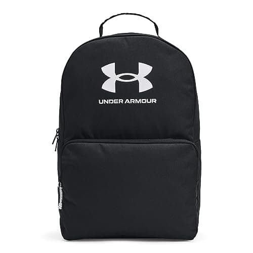 Under Armour Unisex-Adult Loudon Backpack, (001) Black/Black/White, One Size Fits Most