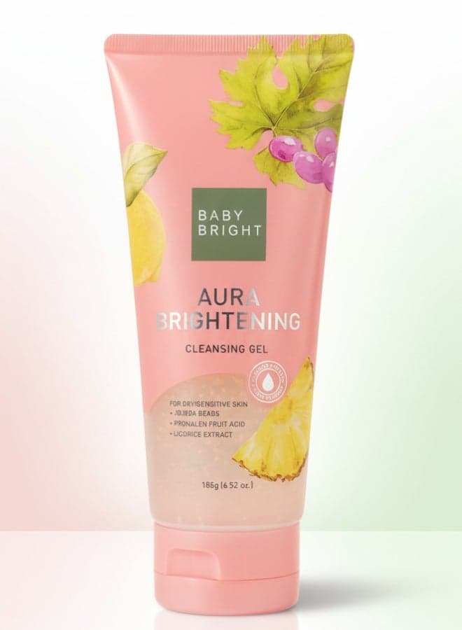 Aura Brightening Cleansing Gel 185 g Face Wash Deep Cleanser Vitamin C Glowing Smooth Skin