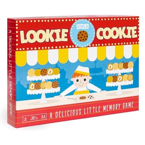 Binca Lookie Cookie - A Memory Card Game for Kids Ages 6 and Up | Fun Memory and Concentration Building Game | Gift to Build Cognitive Skills for Ages 4,5,6 (2-4 Players)