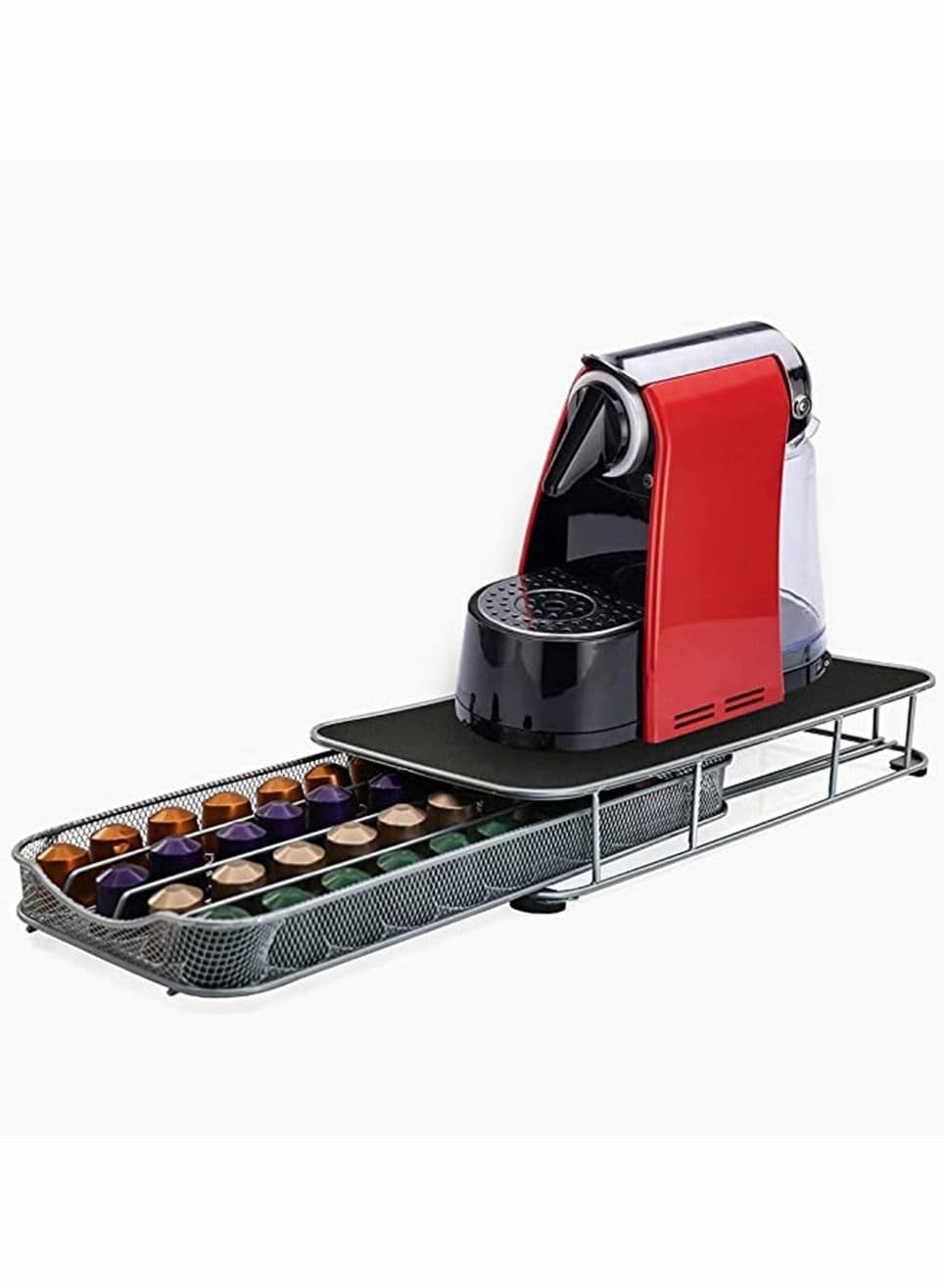 40-Piece Coffee Capsule Holder Silver