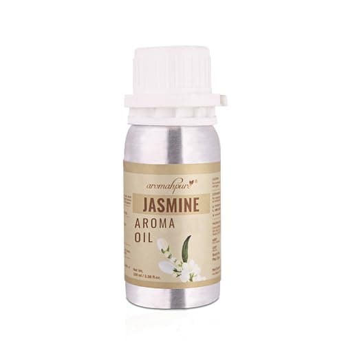 Aromahpure Jasmine Aroma Oil | 100ml Undiluted & Natural | Long-Lasting Scent for Aromatherapy, Candle & Soap Making, Diffusers, Room Freshener, Humidifier, Bathroom Revitalizer & Home Essentials