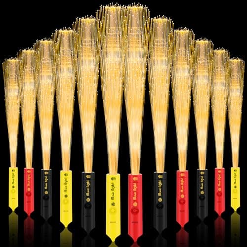 Sumind 12 Pack Movie Theme Party Supplies Movie Night Party Favors Cinema Fiber Optic Wands with 3 Light Modes Light up Glow Sticks for Film Theater Birthday Glow in The Dark Party Supplies