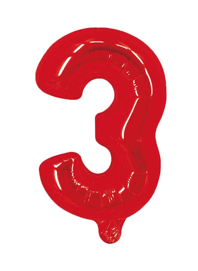 3 Number Decorative Foil Balloon For Party 16inch