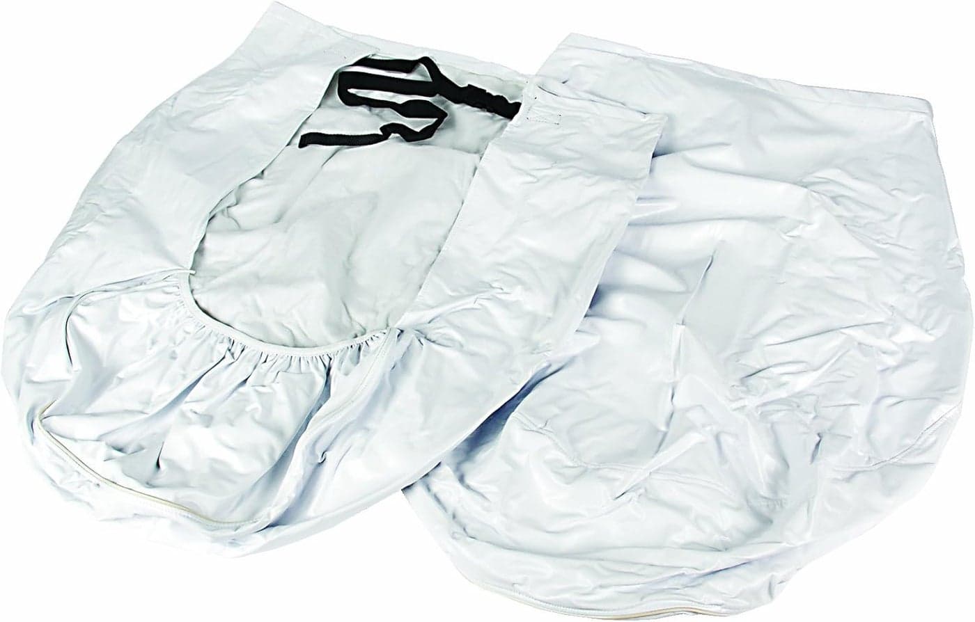 Camco Vinyl Wheel & Tire Protector - 2 Pack (33-35 inches, White)