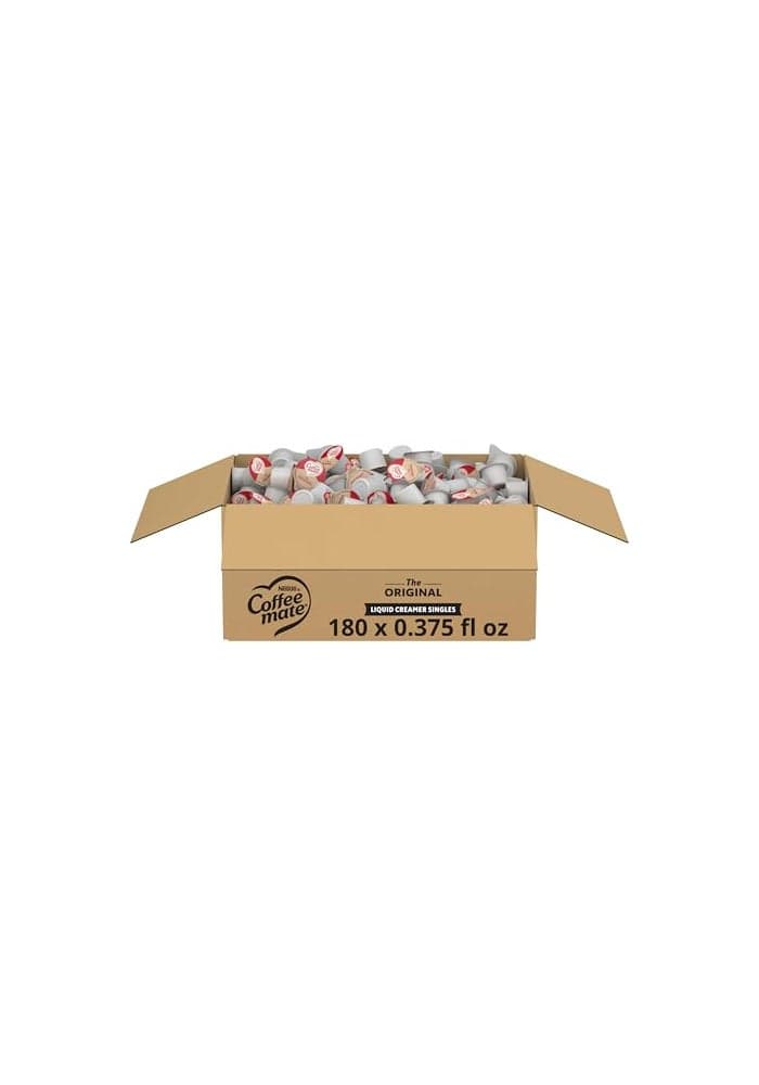 Nestle Coffee mate Coffee Creamer Original Liquid Creamer Singles Non Dairy No Refrigeration 0375 fl oz Tubs Pack of 180
