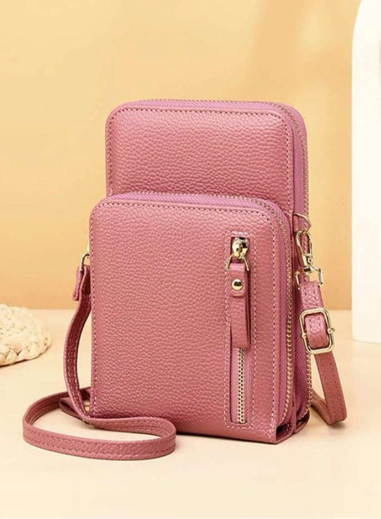 Elegant High Quality Pink Crossbody Bag for Women