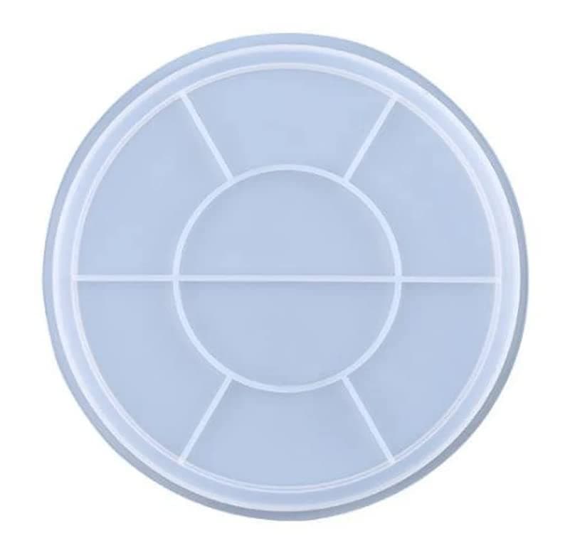ARTOOL B51 Round Shape Tray Coaster Mould Silicone Epoxy and UV Resin Mould, 10 Inch 10 mm Depth Set of 1