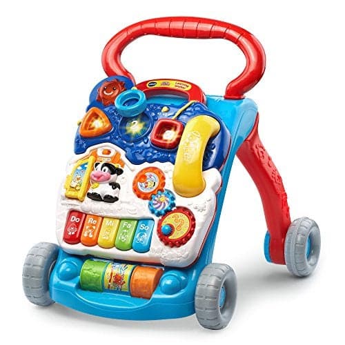 VTech SittoStand Learning Walker Frustration Free Packaging Blue