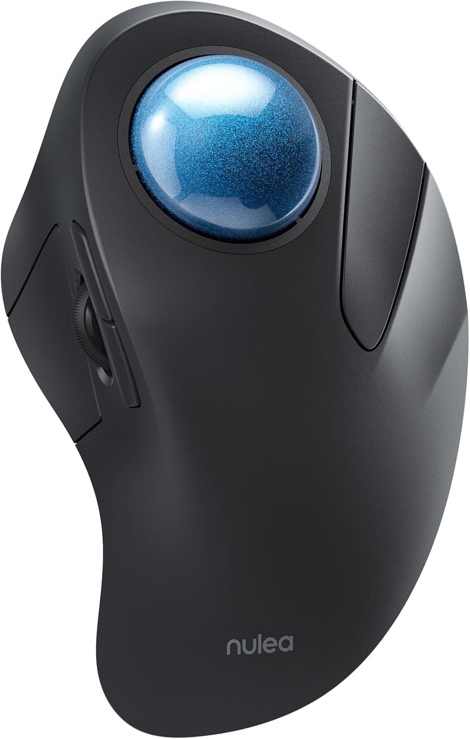 Nulea Wireless Ergonomic Trackball Mouse Rechargeable Bluetooth Rollerball Mouse 44mm Index Finger Trackball 5 Adjustable DPI Compatible with PC Laptop iPad Mac Windows Android