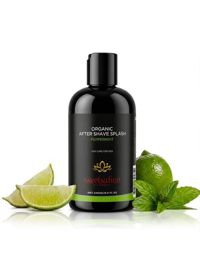 Organic After Shave Minty Splash, 8oz