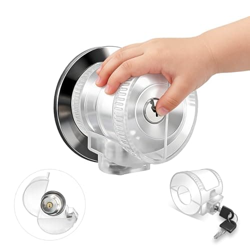 PILISPARK Door Knob Safety Selflocking Cover for Kids 1 PackPrevent Childproof OpeningEasy InstallUseChild Safety Guards Locks for Standard Round Knobs