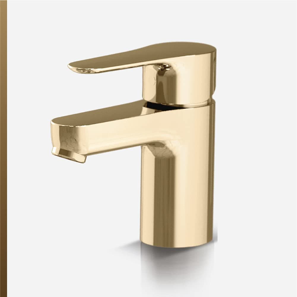KOHLER July Comfort-Height Basin Mixer, Single Control Lav Faucet, Without Drain (Vibrant French Gold Finish)