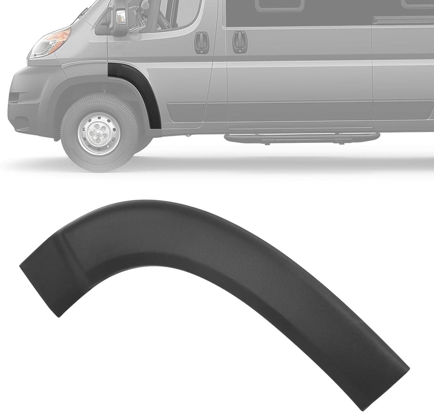 HECASA Front Molding Wheel Trim Fender Flare for 2019-2022 Dodge Ram Promaster 1500 2500 3500 - Left Driver Side