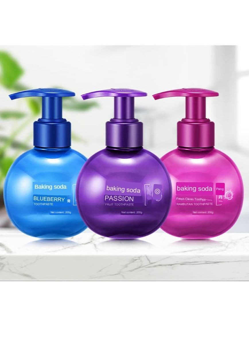 Magical Baking Soda Toothpaste Teeth Whitening Cleaning Hygiene Oral Care Passion Fruit Dental Toothpaste Random Colour
