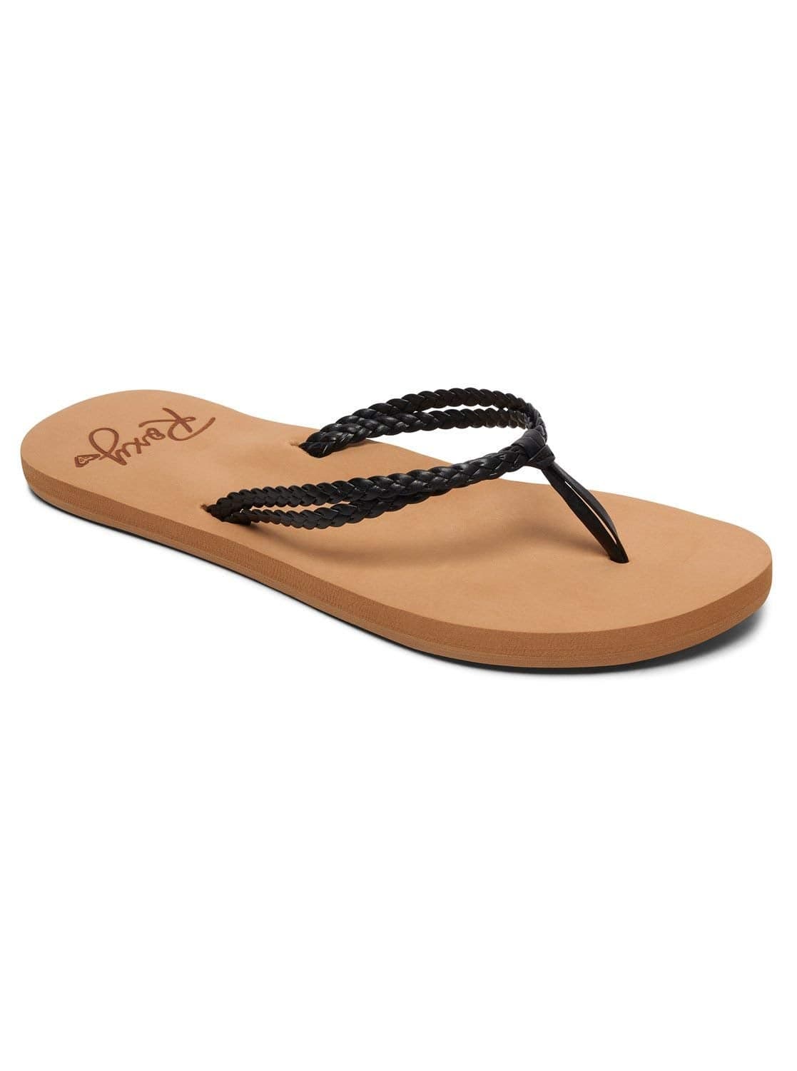 Roxy Women's Costas Beach Sandals, Black, 7