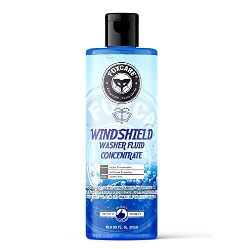 Foxcare Windshield Washer Fluid Concentrate 500ml | Car Glass Cleaner | 20ml Makes 1L Wiper Fluid | Streak-Free Cleaning Removes Dust Bugs Oil for Clear Visibility & Safe Driving