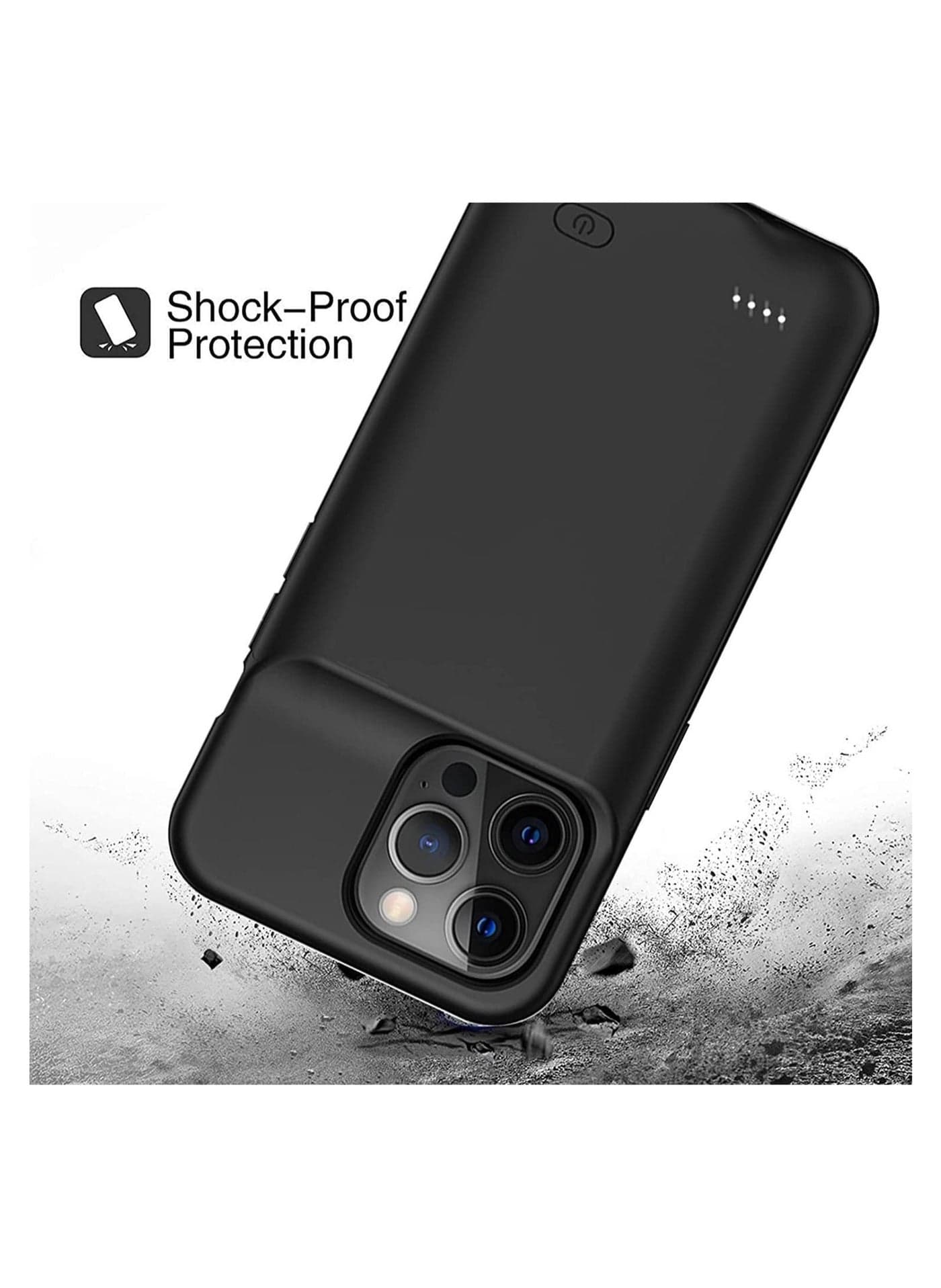 (4500mAh)Portable Battery Pack, Rechargeable Smart Charger Case For Iphone 13 Pro Max