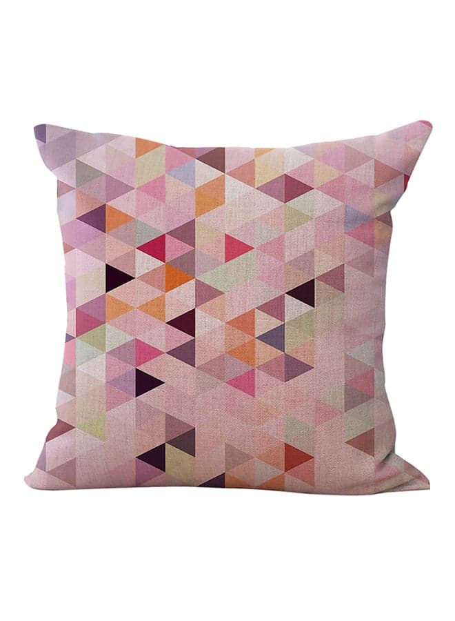 Decorative Geometric Pattern Cushion Cover Multicolour 45 x 45cm