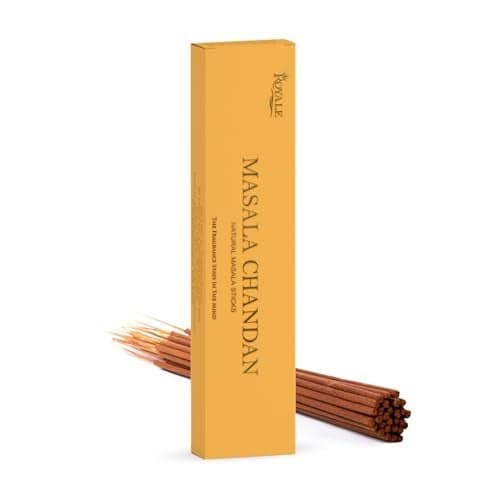 DevDarshan Natural Masala Incense Sticks – Pack of 4 (50gm Each) | Chandan Fragrance | Authentic & Long-Lasting Aroma for Pooja, Spiritual Rituals & Festivals – Organic, Non-Toxic Premium Incense