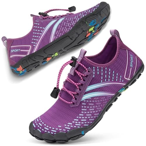 ATHMILE Hiking Barefoot Water Shoes for Women Men Beach Swim Aqua Pool River Quick Dry Athletic Wide Toe Outdoor Sport Kayaking Boating Rock Climbing Yoga Lake