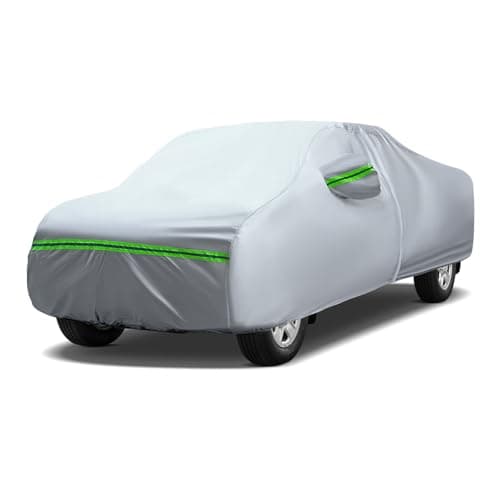 AUQDD 6Layers Premium Truck Car Cover Waterproof All Weather Weatherproof UV Sun Protection Snow Dust Storm Resistant Outdoor Exterior Custom FormFit Full Padded Car Cover with Straps 180206 K12