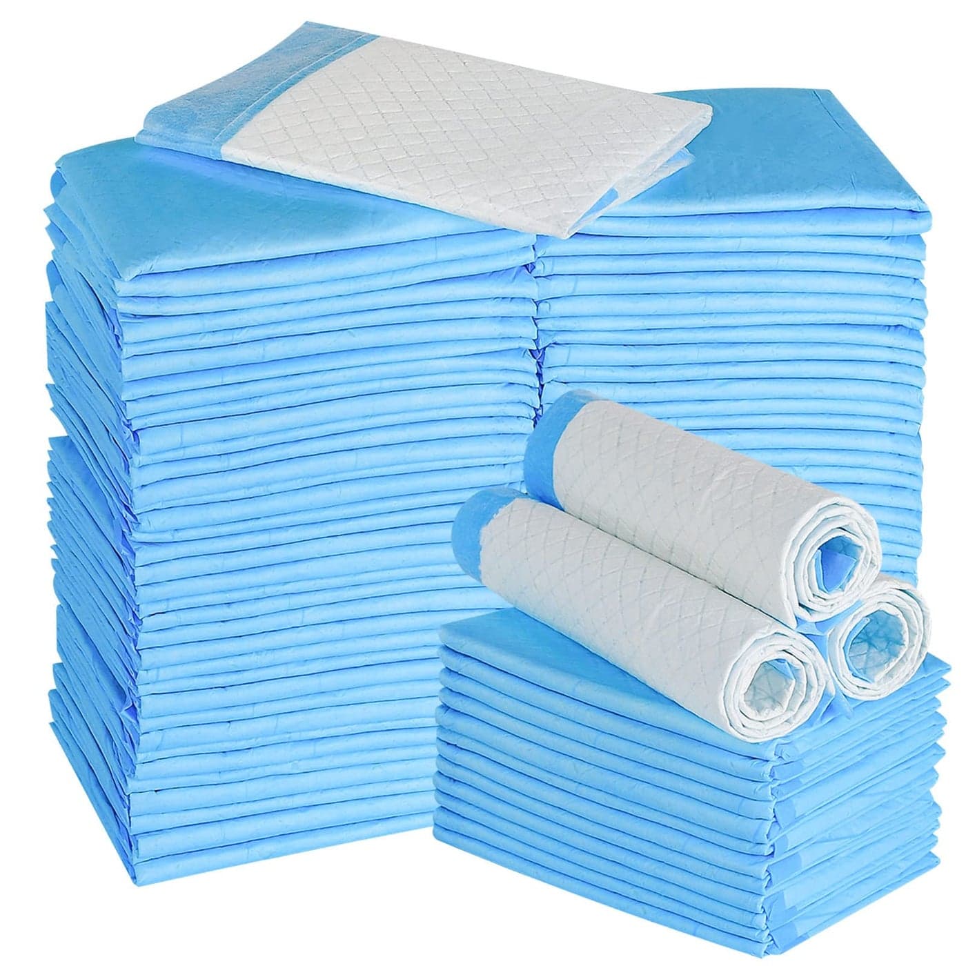 Disposable Puppy Training Pads 100 Count Pee Pads for Dogs Cats Rabbits and Guinea Pigs Waterproof Super Absorbent Odour Locking 13 x 18