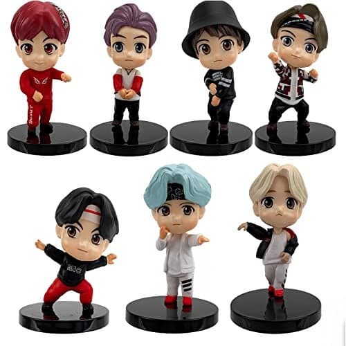 Surprise September 7pcs Cake Toppers Character Set Action Figures Toys Mini Figurines Dolls Birthday Party Supplies Car Desktop Birthday Decorations D