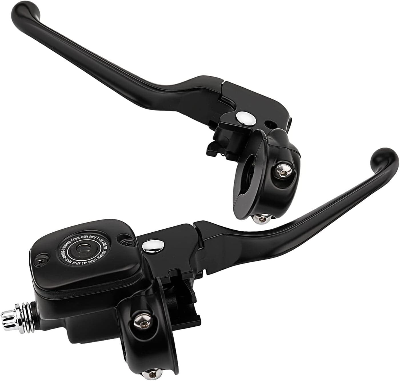 Chern Yueh Hydraulic Handlebar Hand Controls for Harley-Davidson Softail Dyna XL - Matte Black