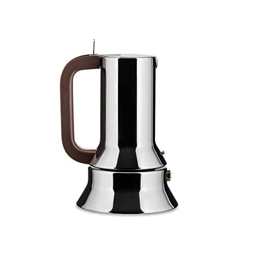 Alessi 90901 Design Stovetop Espresso Coffee Maker 1810 Stainless Steel Mirror Polished 1 cup