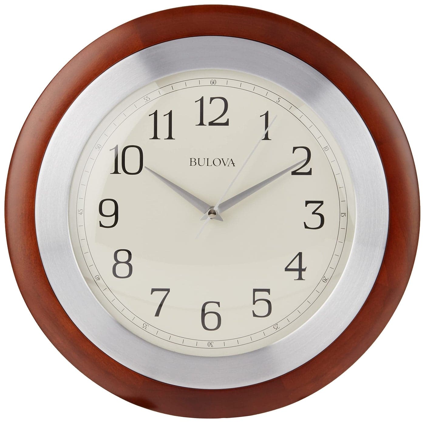 Bulova C4228 Reedham Clock Walnut Finish