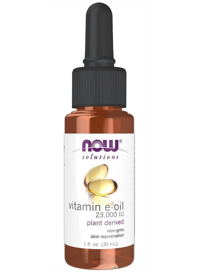 Solutions, E-Oil 23,000 IU, Natural Skin Rejuvenation, Skin Moisturizer, 1-Ounce