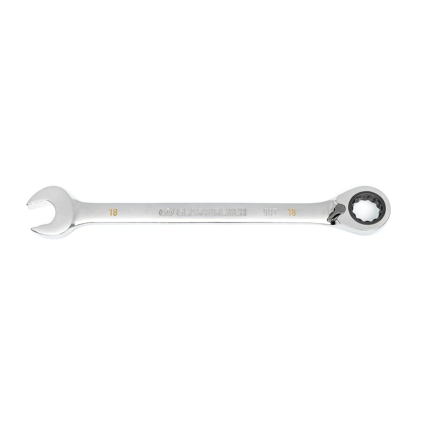 GEARWRENCH 90T 18mm Reversible Ratcheting Combination Wrench 86618