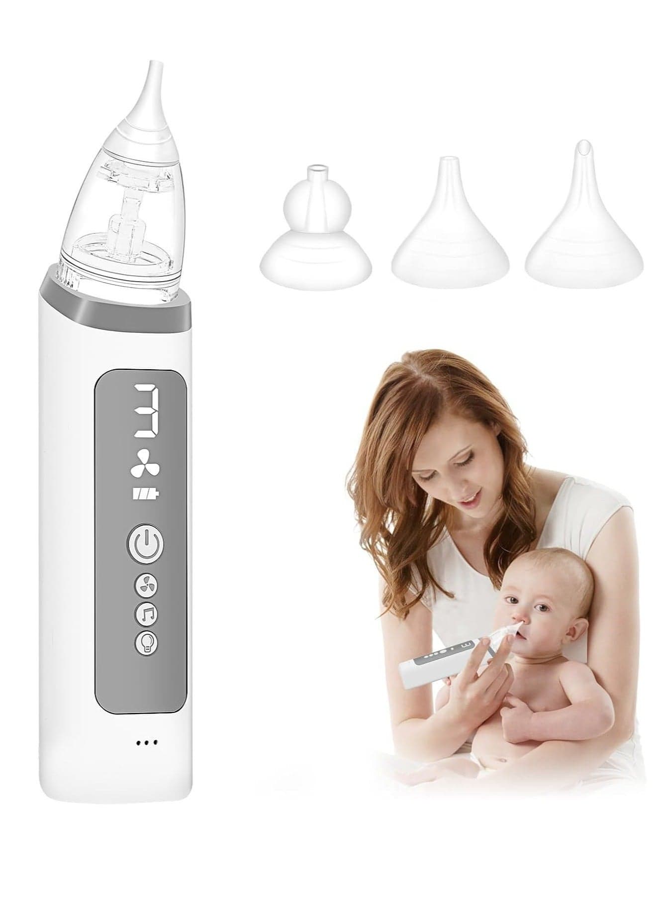 Baby multifunctional electric nasal aspirator. Anti-backflow design. Multiple mode selection. The best choice for baby products