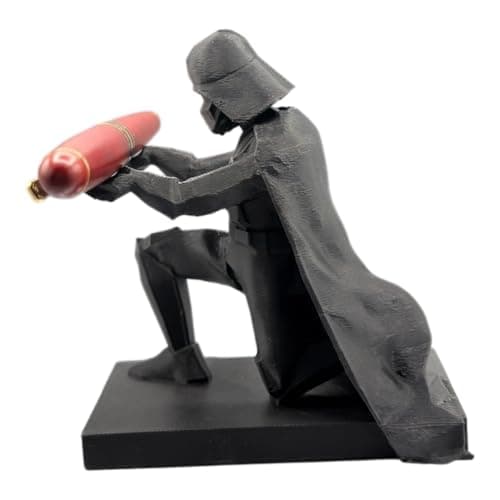 PrintUSA Darth Vadar Pen Holder Desk Office Decor Cool Nerdy Fun Accessories Funny Gadget Great Gift Idea for Fathers Day Christmas Stocking Stuffer Birthday or Teacher Appreciation