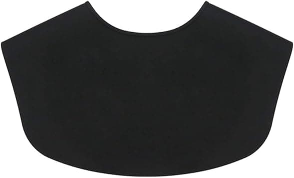 Minkissy Hair Cutting Collar Black Rubber Neck Wrap Neck Guard Salon Stylist Cape