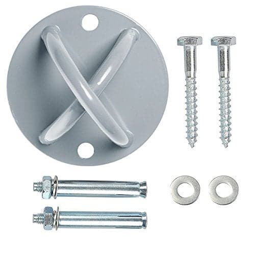 Kobo CTA-34-GREY Gym Rope Ground/Wall Anchor Hook (Grey)
