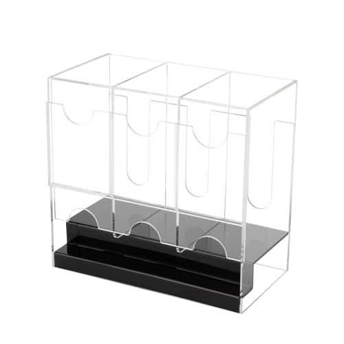 3Slot Acrylic Booster Pack Dispenser Card Dispenser Storage and Organizer Compatible With Various Cards Easily Fit Entire Booster Box Organizer Display for Trading Card Booster Packs Sports
