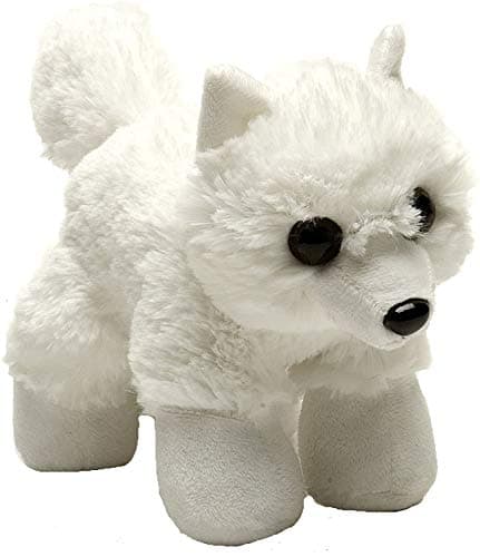 Wild Republic Arctic Fox Plush, Stuffed Animal, Plush Toy, Gifts for Kids, Hug’Ems 7"