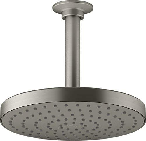 KOHLER 76464-G-BN Awaken 8 Inch Single-Function Rain SHOWERHEAD, 8" Fixed Round Rainfall SHOWERHEAD, 1.75 GPM, Vibrant Brushed Nickel