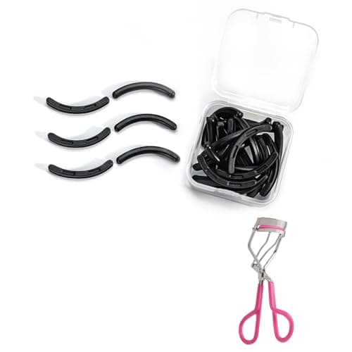 Eyelash Curler Refills Compatible with TweezermanEyelash Curler Refills for TweezermanSilicone Lash Curler Refill Pads 24PCS Black