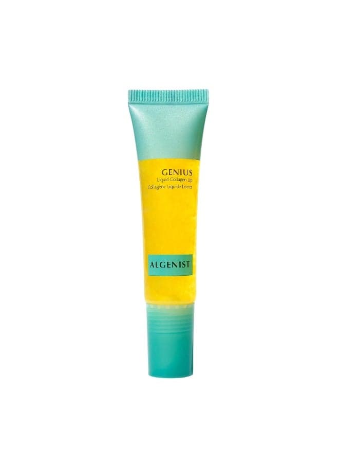 GENIUS Liquid Collagen Lip - Active Collagen Lip Treatment for Visibly Smoother Lips - Non-Comedogenic & Hypoallergenic Skincare (15ml)