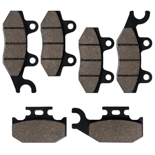 LOCOPOW Brake Pads Rhino 660 700 Front and Rear Compatible with Yamaha Rhino 660 YXR660 4x4 2004-2007 / Raptor 700 700R YFM700 2006-2012 / Rhino 450 YXR450 4x4 2006-2009