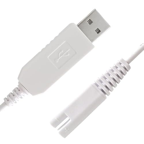 Water-Pik Charger Cord Replacement for Toothbrush Water Flosser WP462 WP462W WP450 WP468 WP360 WP360W WP360C WP400 WP440 WP440C WF13 WP100 Series 3V USB Portable Charging Cable White