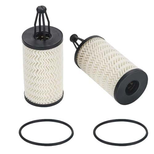 2 Pcs Engine Oil Filter Compatible With Mercedes-Benz Vehicle C, CLS, E, CLE, S, ML, SL Series, Replace #2761800009